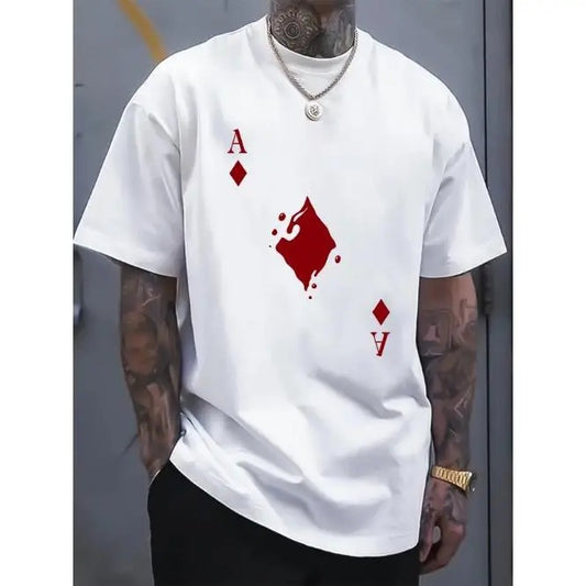 Summer Casual Short Sleeve Print Tee Shirt - T-Shirts for Men - Comfortable, Breathable, Soft, Relaxed Fit, Ideal for Outdoor Activities Made in USA