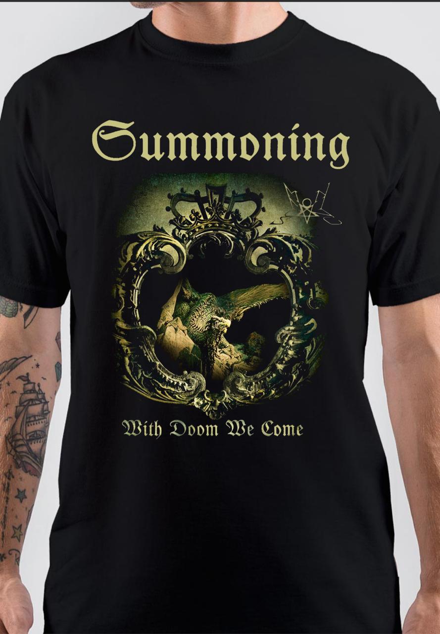 Summoning Band With Doom We Come T-Shirt Hoodie, Sweatshirt | CoreVibeTees.com