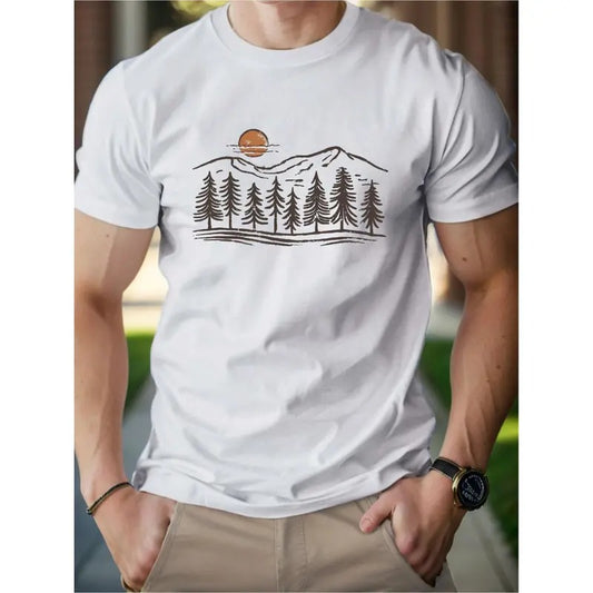 Sun Mountains Woods Men's cotton T-shirt Comfort Edition Made in USA