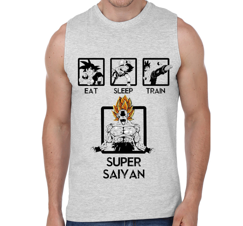 Super Saiyan Grey Vest T-Shirts, Hoodie, Sweatshirt | CoreVibeTees.com