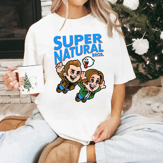 Supernatural Bros T-Shirt, Supernatural Dean Sam T Shirt, Gift For Woman and Man Unisex T-Shirt Sweatshirt Hoodie Casual Cotton Fabric Fashion