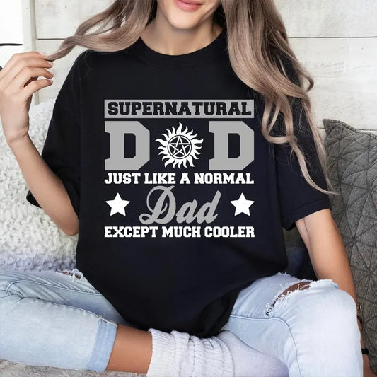 Supernatural Dad Shirt, Supernatural T Shirt, Fashion Cotton, Full Colors, Full Sizes, For Men, For Women