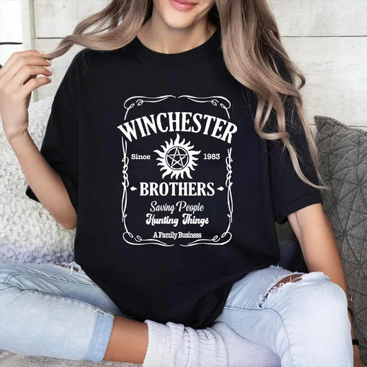 Supernatural T Shirt, Winchester Brothers T Shirt, Gift For Woman and Man Unisex T-Shirt Sweatshirt Hoodie