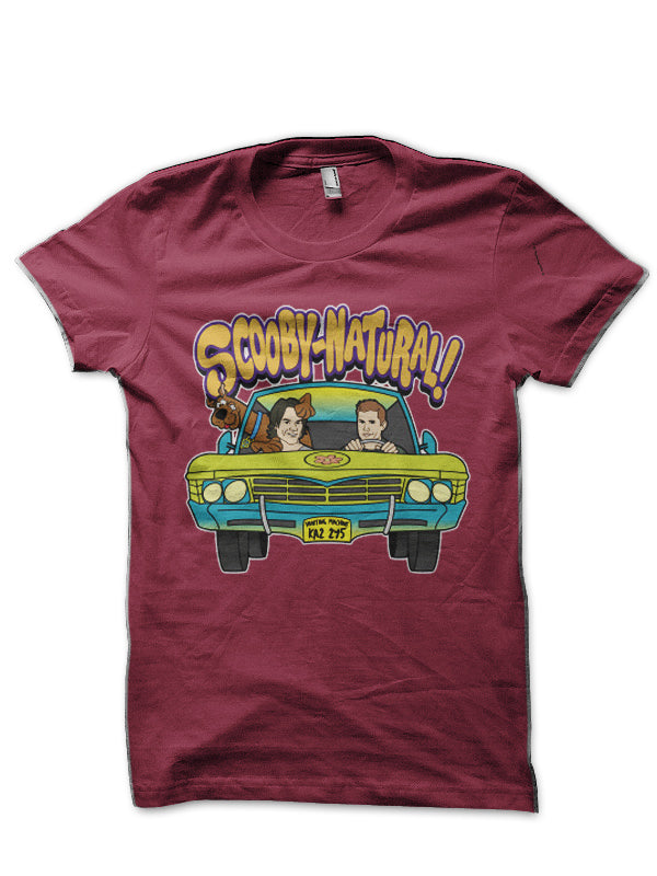 Supernatural Mystery Machine Maroon T-Shirt Hoodie, Sweatshirt | CoreVibeTees.com