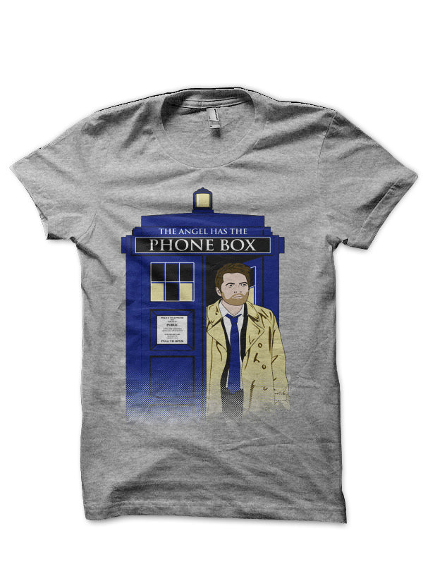 The Angel Has The Phone Box Grey T-Shirt Hoodie, Sweatshirt | CoreVibeTees.com