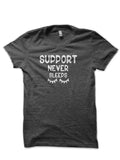 Support Never Sleeps Charcoal Grey T-Shirt Hoodie, Sweatshirt | CoreVibeTees.com