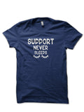 Support Never Sleeps Navy Blue T-Shirt Hoodie, Sweatshirt | CoreVibeTees.com