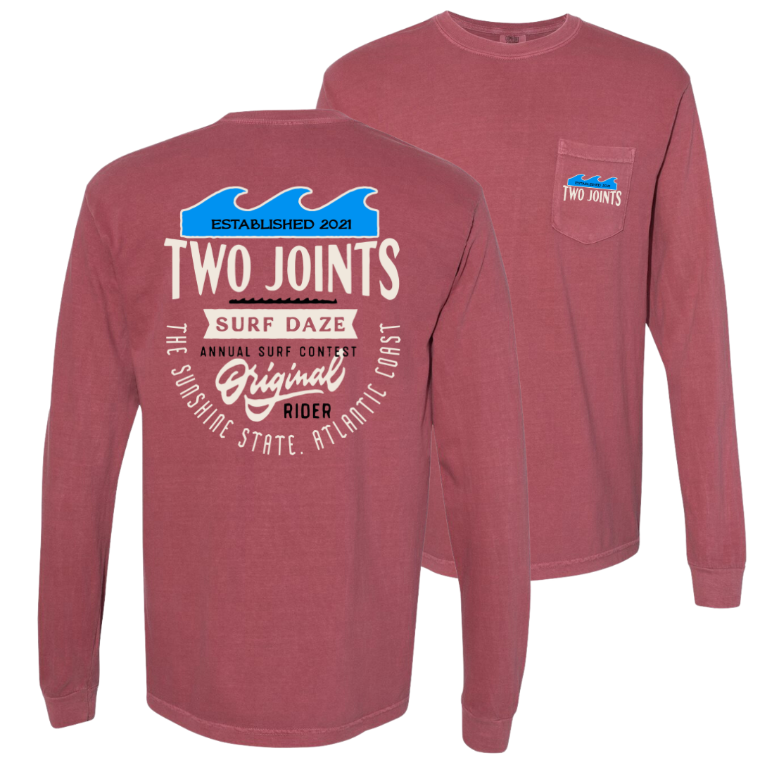 Surf Daze Long Sleeve Tee Hoodie, Sweatshirt | CoreVibeTees.com (Image 2)