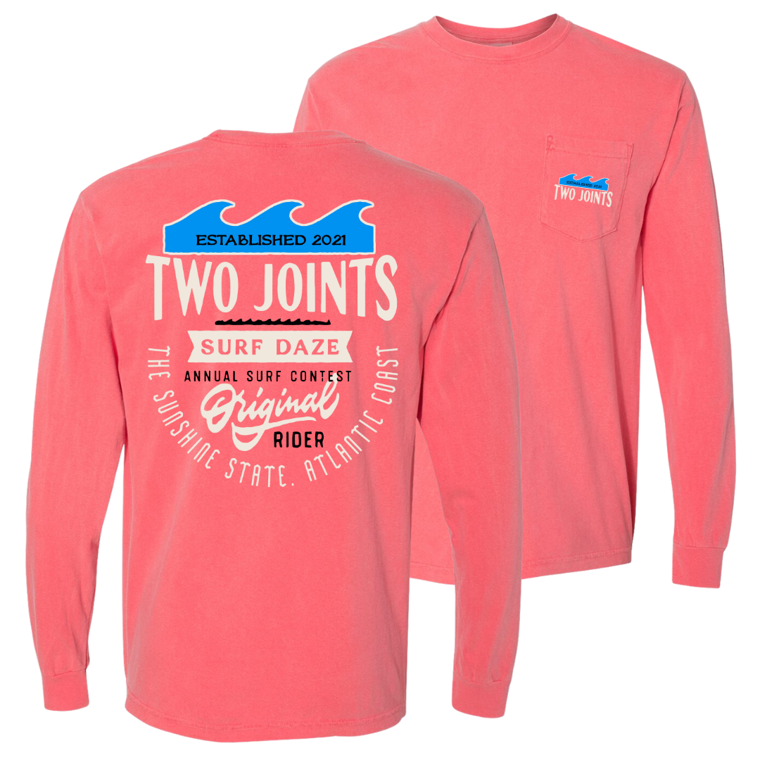 Surf Daze Long Sleeve Tee Hoodie, Sweatshirt | CoreVibeTees.com (Image 1)