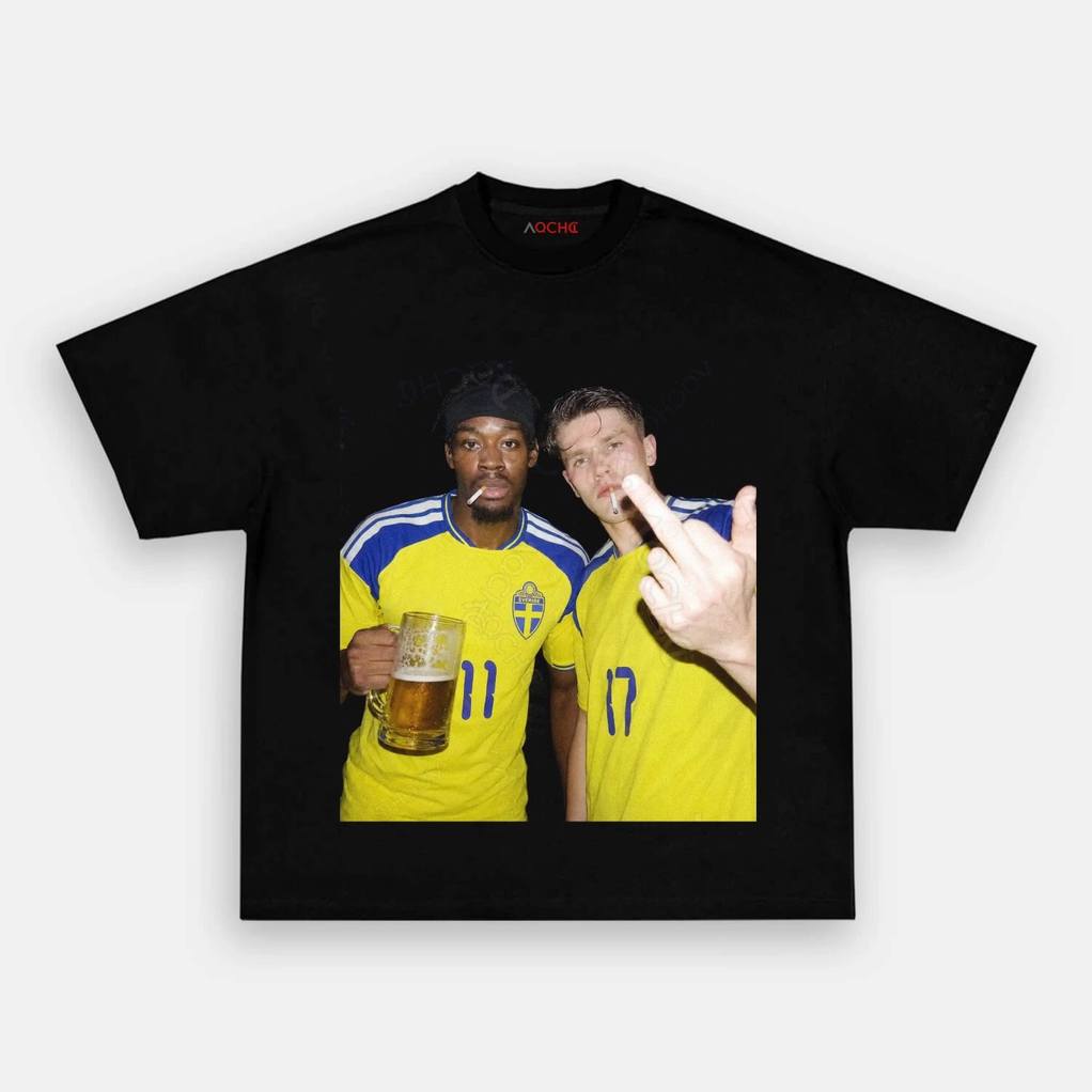 Sweden Off The Pitch Drunk Smoke Tee