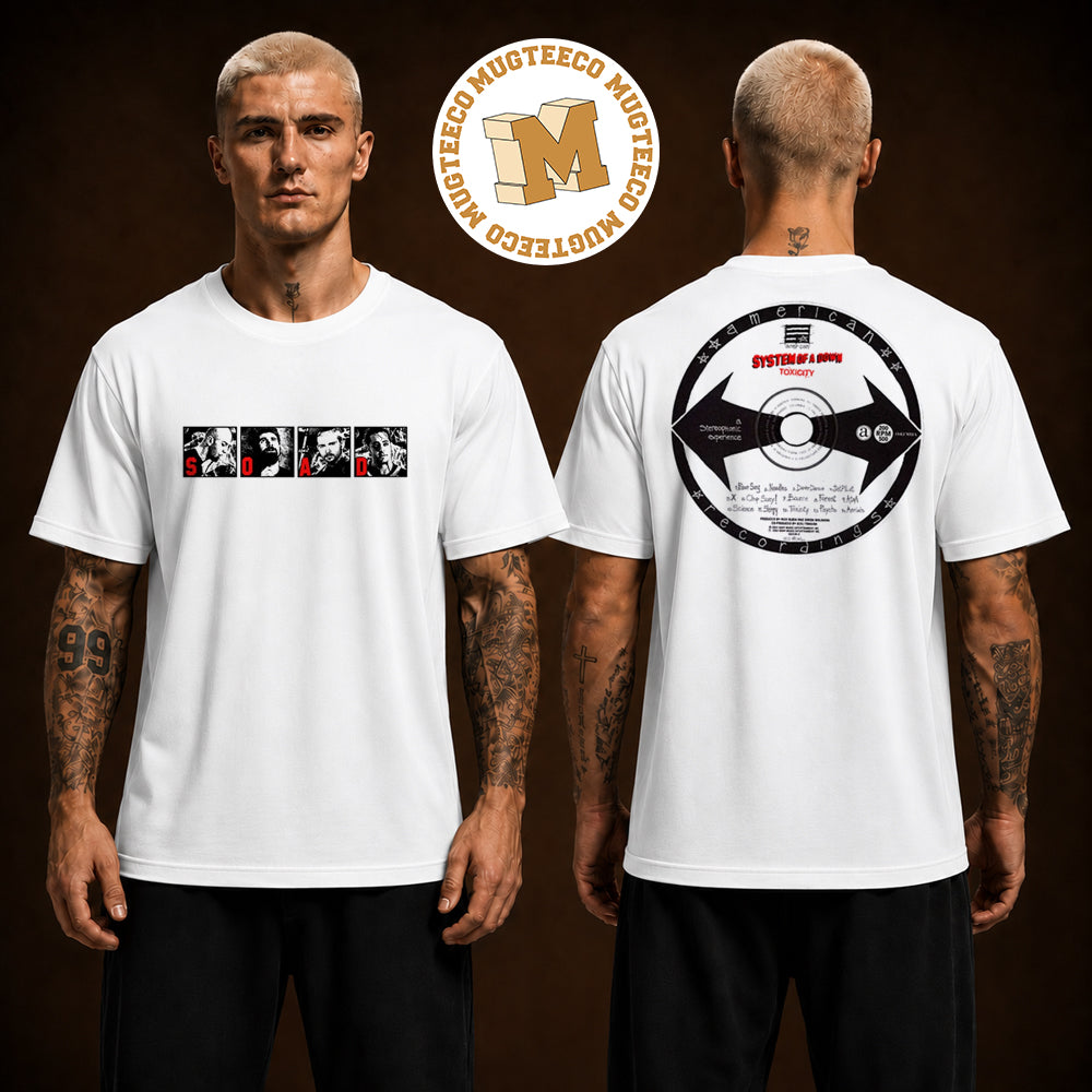 System Of A Down Toxicity Album Toxicity 25 Anniversary Collection Two Sided Unisex T Shirt