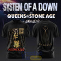 System of a Down UK & EU Tour 2026 Shirt – Black