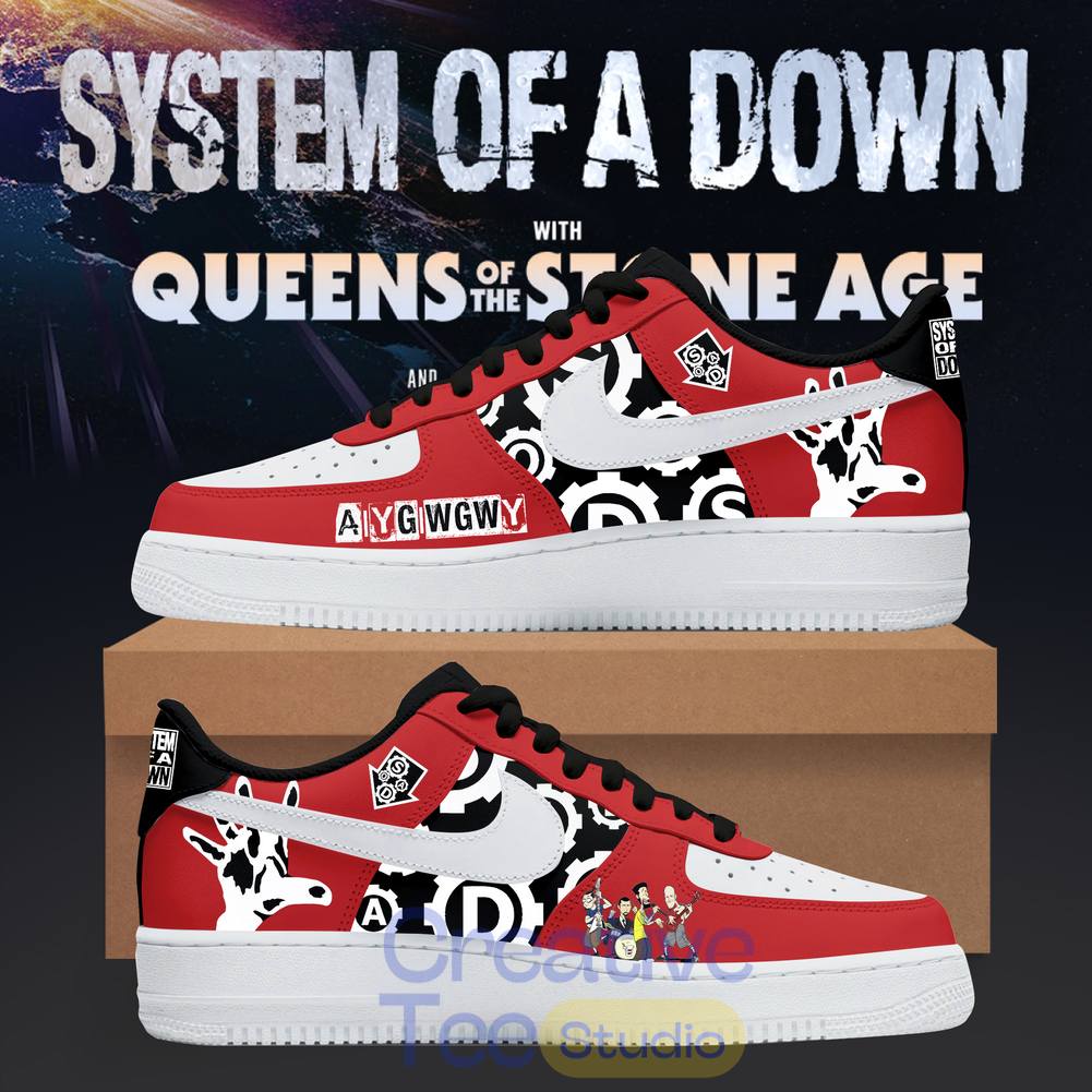System of a Down “WAKE UP” Customize AF1 Shoes