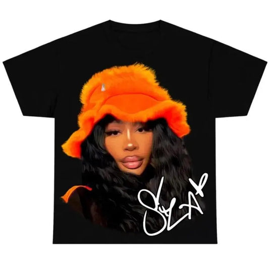 Sza Orange t shirt pop music shirt Fan Tee