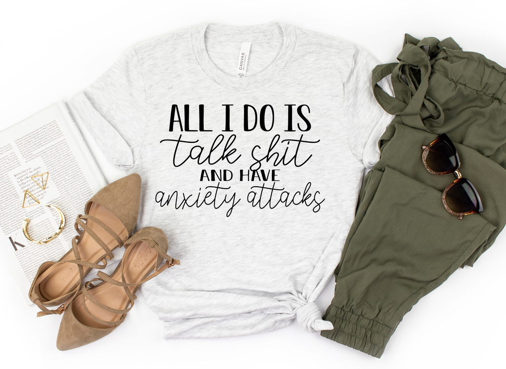 TALK ANXIETY TEE Hoodie, Sweatshirt | CoreVibeTees.com (Image 1)
