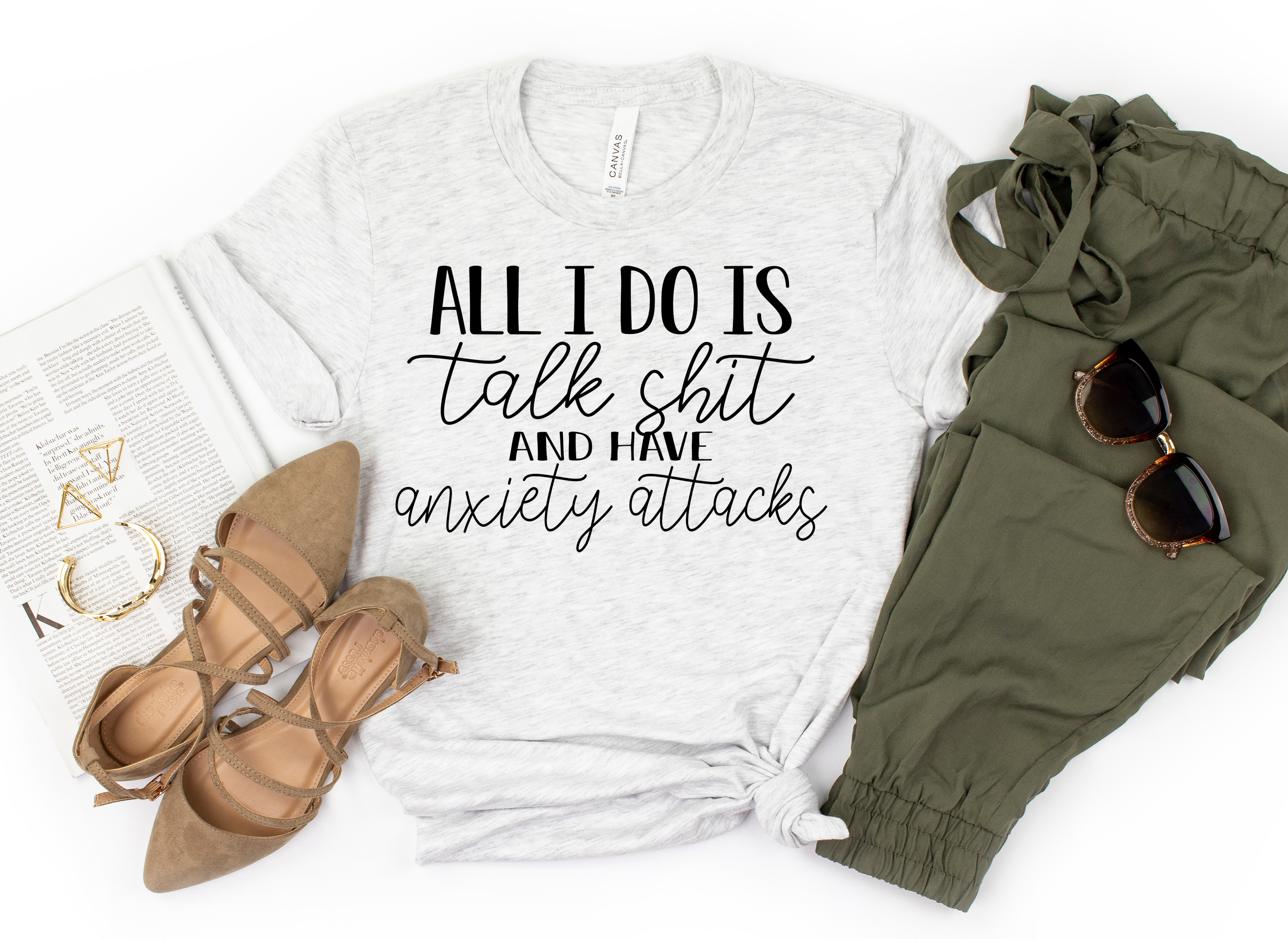 TALK ANXIETY TEE Hoodie, Sweatshirt | CoreVibeTees.com (Image 1)