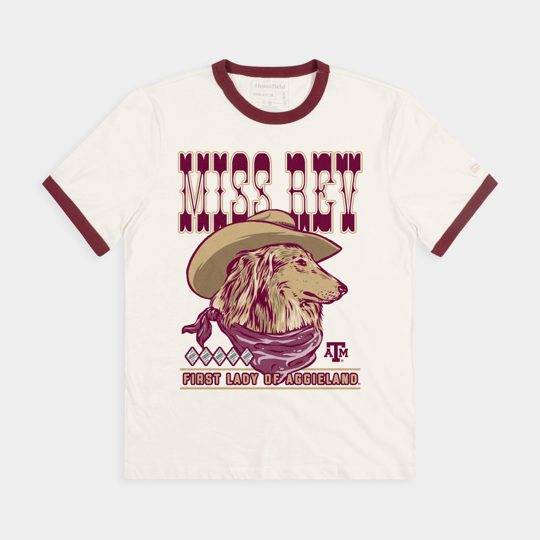 Texas A&M Cowgirl Miss Rev Ringer Tee Hoodie, Sweatshirt | CoreVibeTees.com