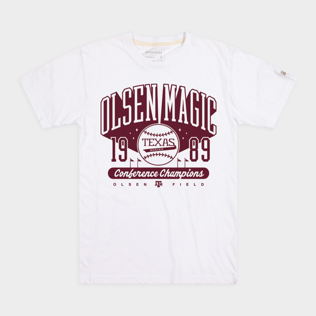 Texas A&M "Olsen Magic" Baseball 1989 Champs Tee Style001 Hoodie, Sweatshirt | CoreVibeTees.com