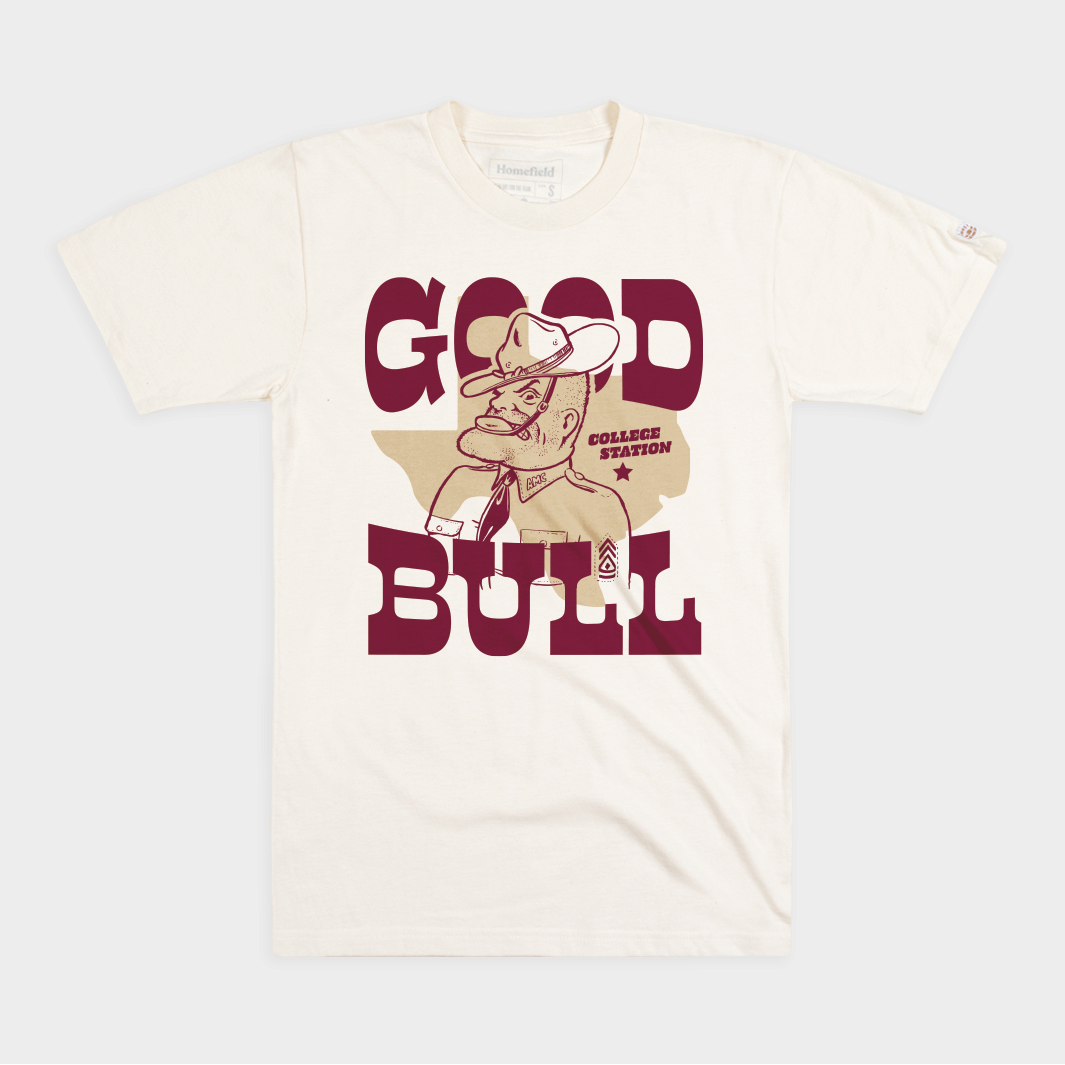 Texas A&M Ol' Sarge "Good Bull" Tee Hoodie, Sweatshirt | CoreVibeTees.com