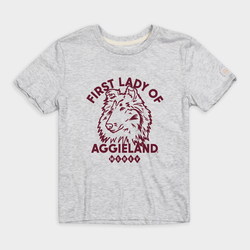 Texas A&M First Lady Miss Rev Youth Tee Hoodie, Sweatshirt | CoreVibeTees.com