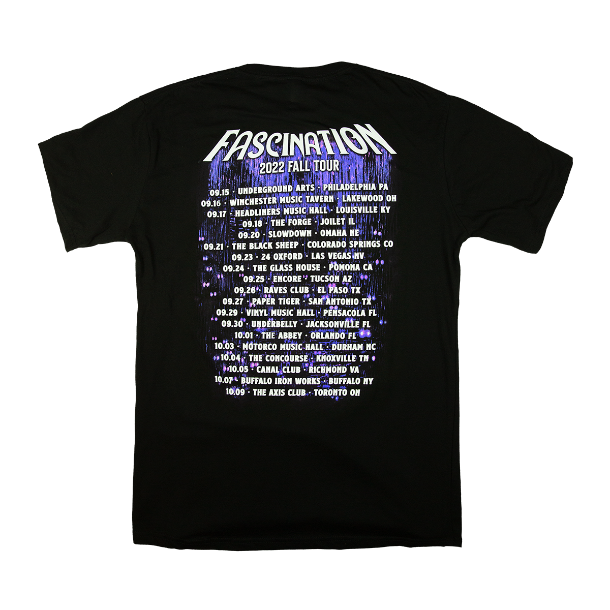 The Birthday Massacre - Fascination Fall Tour 2022 Tee Hoodie, Sweatshirt | CoreVibeTees.com (Image 2)