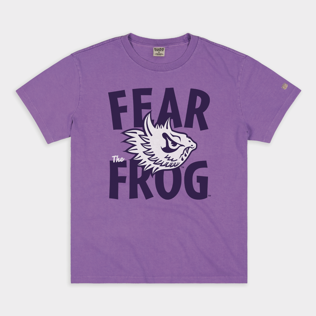 TCU Fear the Frog Vintage Heavyweight Tee Style001 Hoodie, Sweatshirt | CoreVibeTees.com (Image 1)