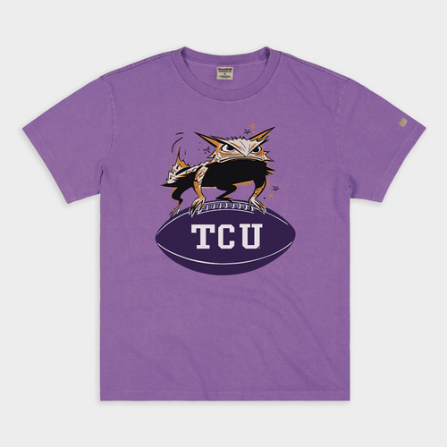 1957 TCU Horned Frog Vintage Heavyweight Tee Hoodie, Sweatshirt | CoreVibeTees.com (Image 1)