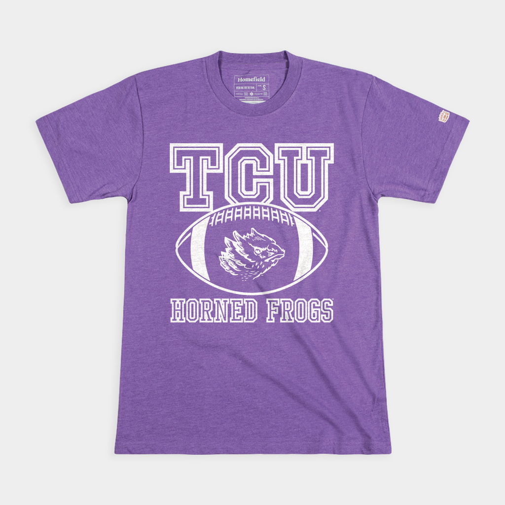 TCU Horned Frogs Retro Football Tee Hoodie, Sweatshirt | CoreVibeTees.com