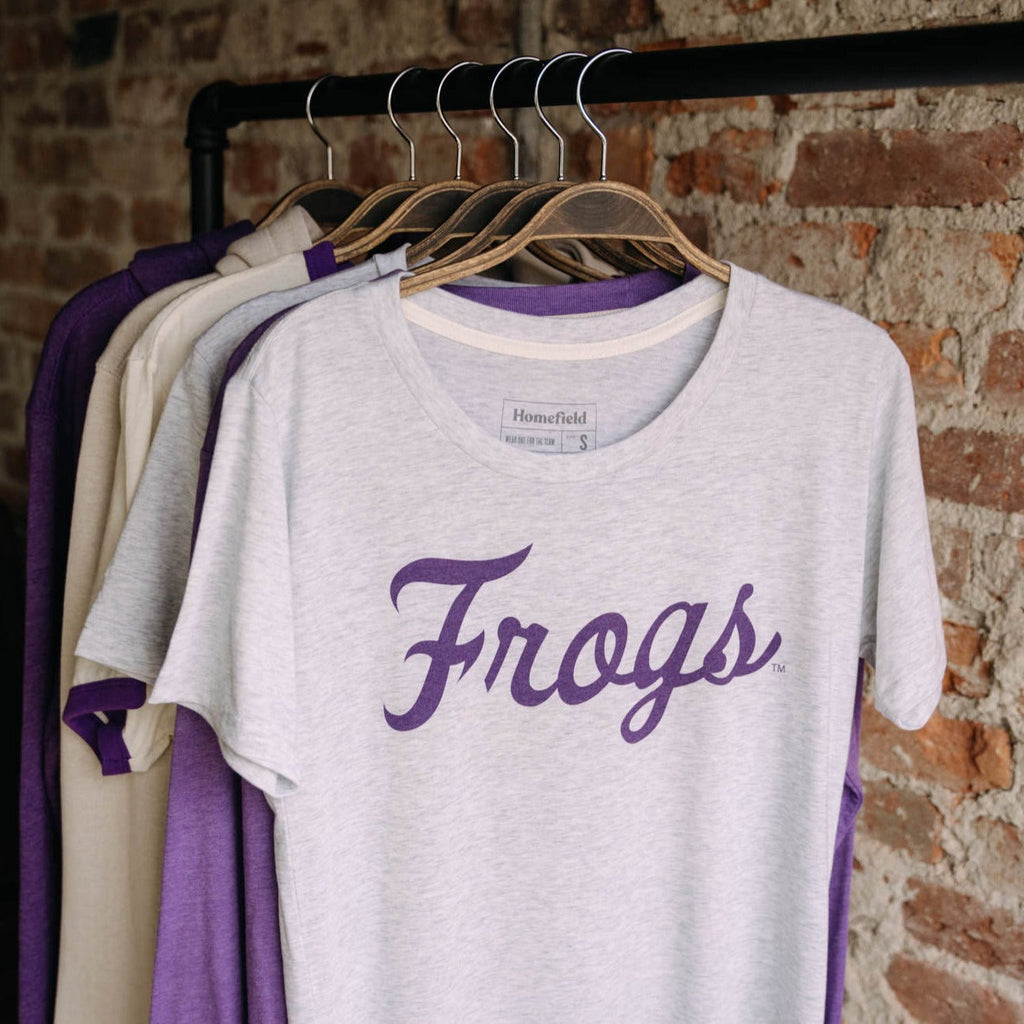 TCU Frogs Baseball Script Women's Tee Style001 Hoodie, Sweatshirt | CoreVibeTees.com (Image 2)