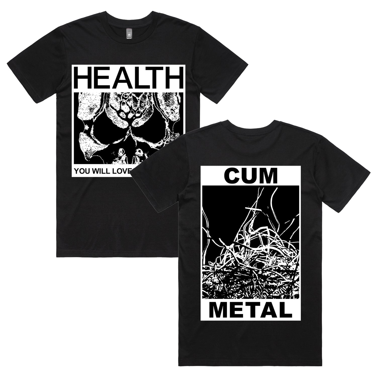Cum Metal T-Shirt (Black) Hoodie, Sweatshirt | CoreVibeTees.com (Image 1)