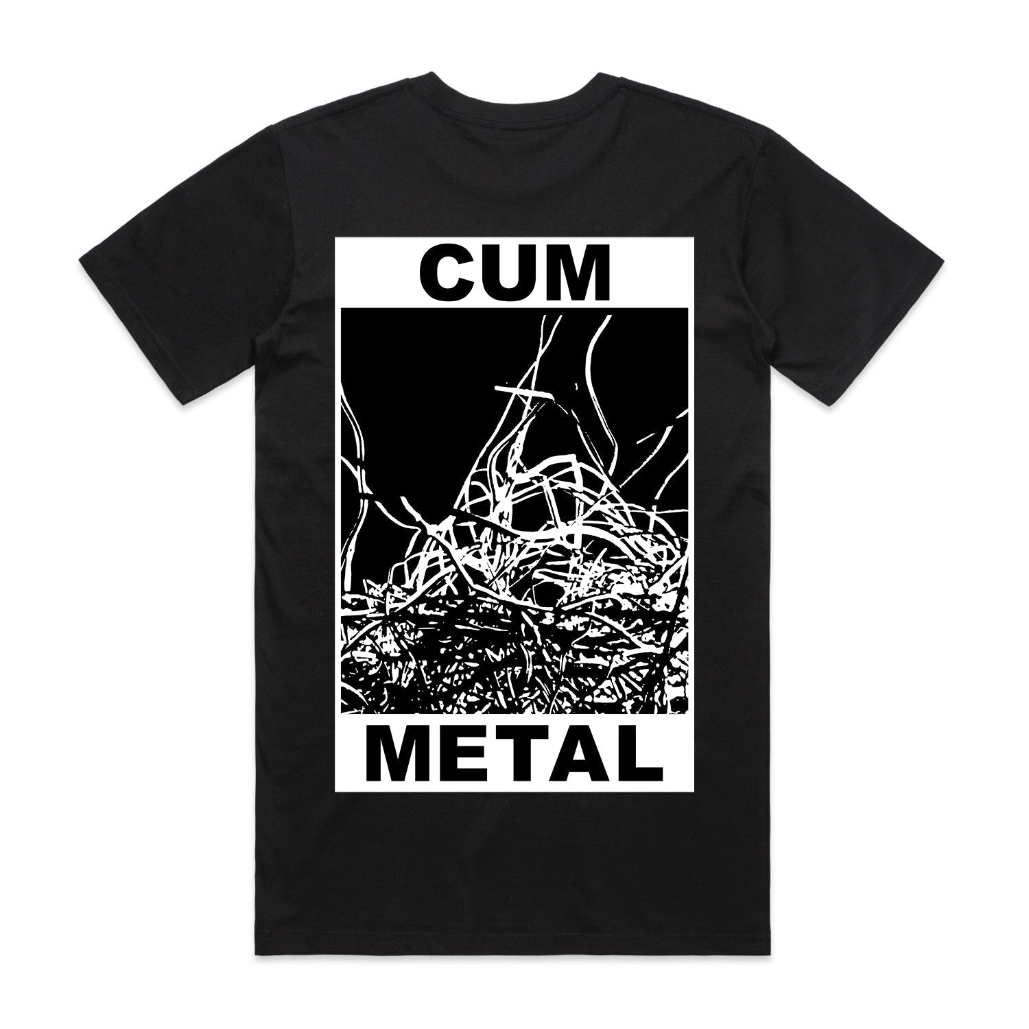 Cum Metal T-Shirt (Black) Hoodie, Sweatshirt | CoreVibeTees.com (Image 3)