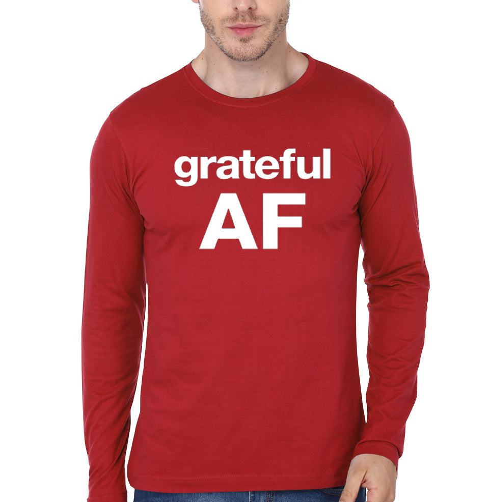 Sobriety and Recovery â€“ Grateful AF Full Sleeve T-Shirt Hoodie, Sweatshirt | CoreVibeTees.com