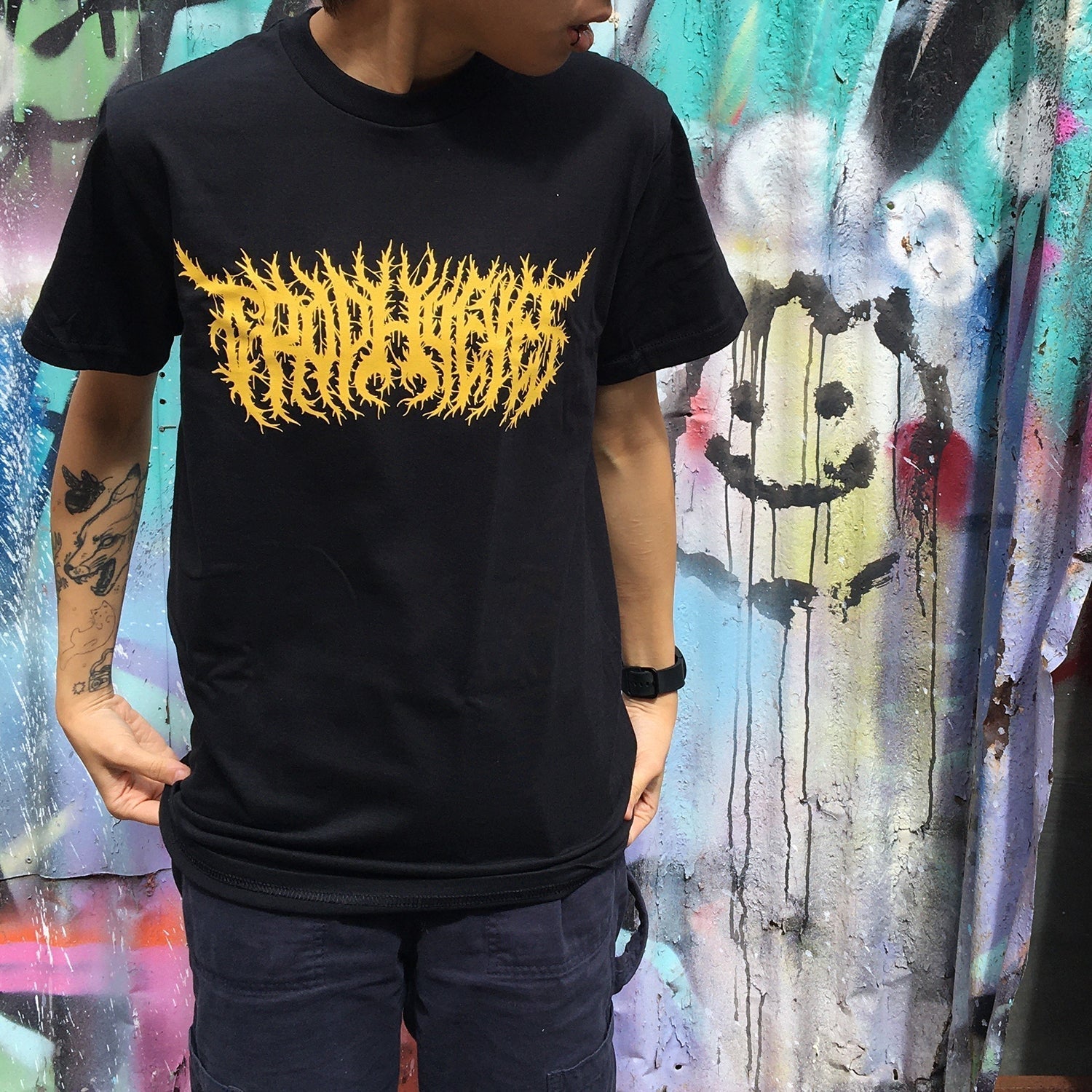 Metal T-Shirt (Black) Hoodie, Sweatshirt | CoreVibeTees.com (Image 2)