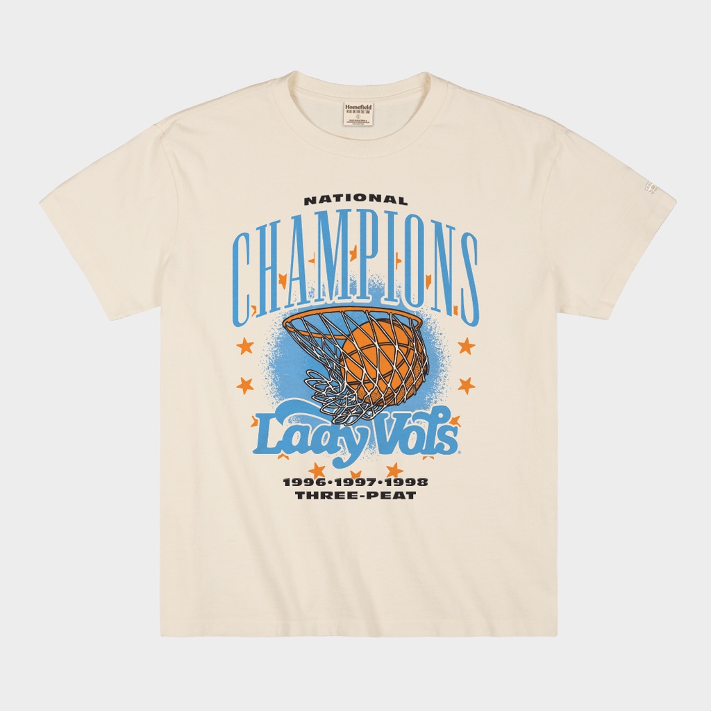 Tennessee Lady Vols 1996, 1997, 1998 National Champions Heavyweight Tee Hoodie, Sweatshirt | CoreVibeTees.com