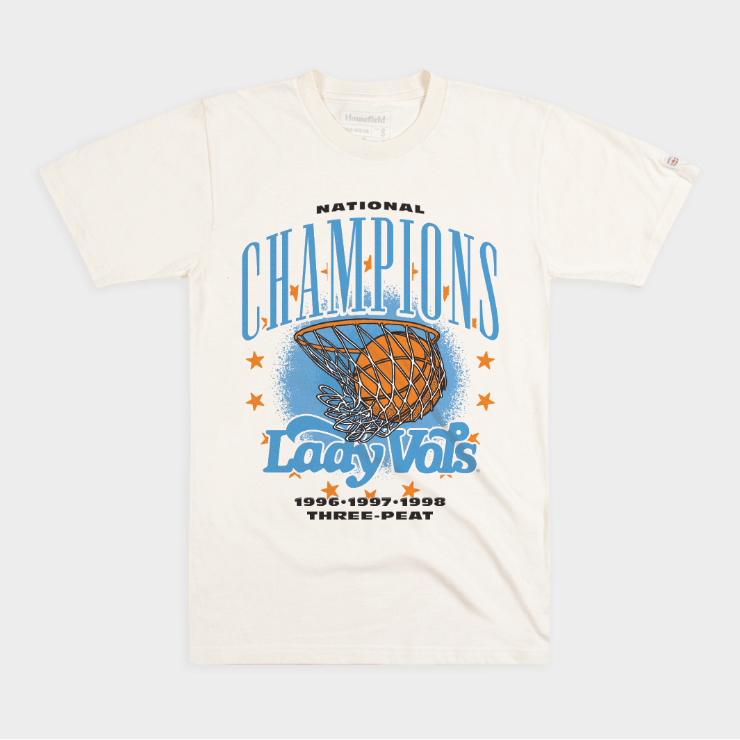 Tennessee Lady Vols 1996, 1997, 1998 National Champions Tee Hoodie, Sweatshirt | CoreVibeTees.com