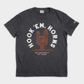 Texas Longhorns "Hook 'Em" Cactus Vintage Heavyweight Tee Hoodie, Sweatshirt | CoreVibeTees.com (Image 1)