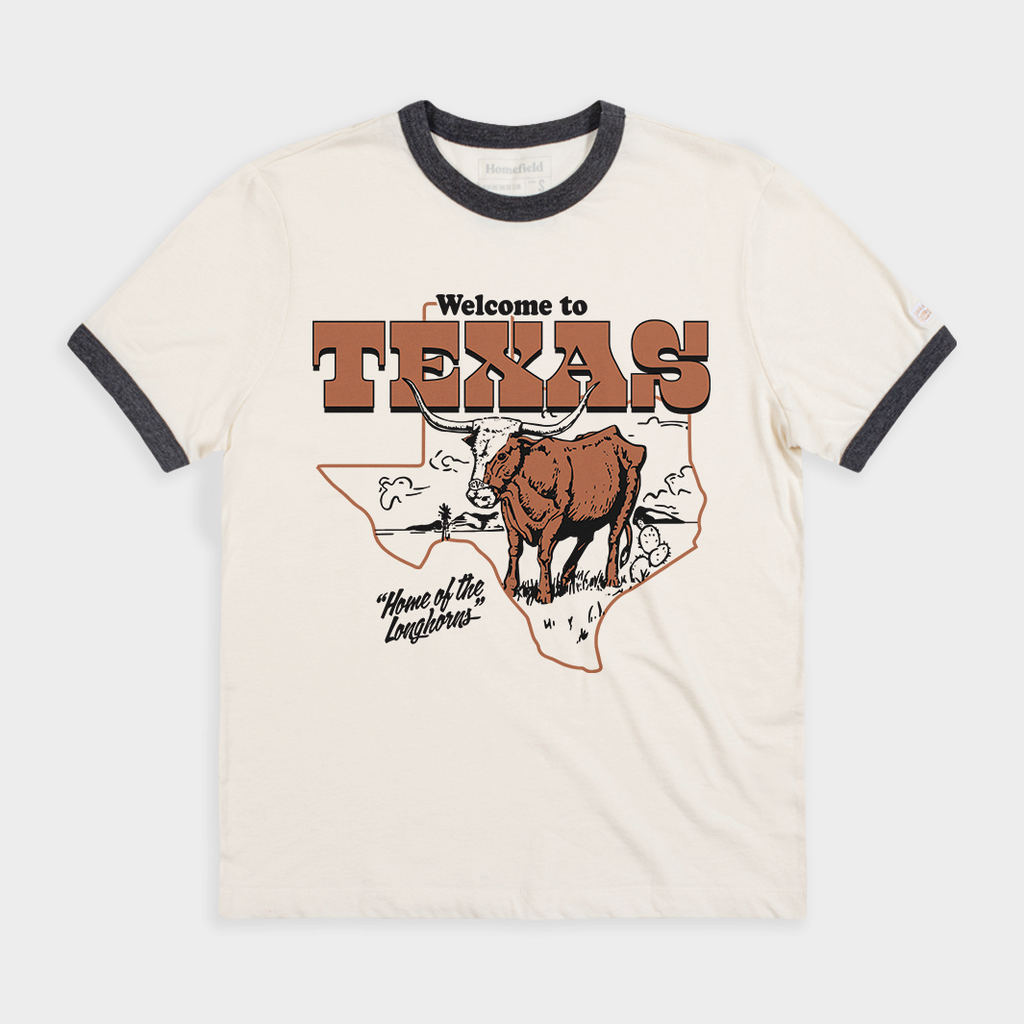 Texas "Home of the Longhorns" Ringer Tee Style001 Hoodie, Sweatshirt | CoreVibeTees.com (Image 1)