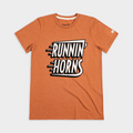 Texas Longhorns "Runnin' Horns" Tee Hoodie, Sweatshirt | CoreVibeTees.com (Image 1)