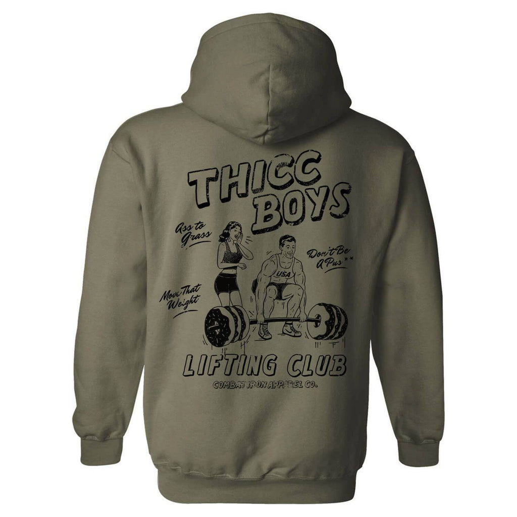 Thicc Boys Lifting Club Men's Hoodie T-Shirts, Sweatshirt | CoreVibeTees.com (Image 1)