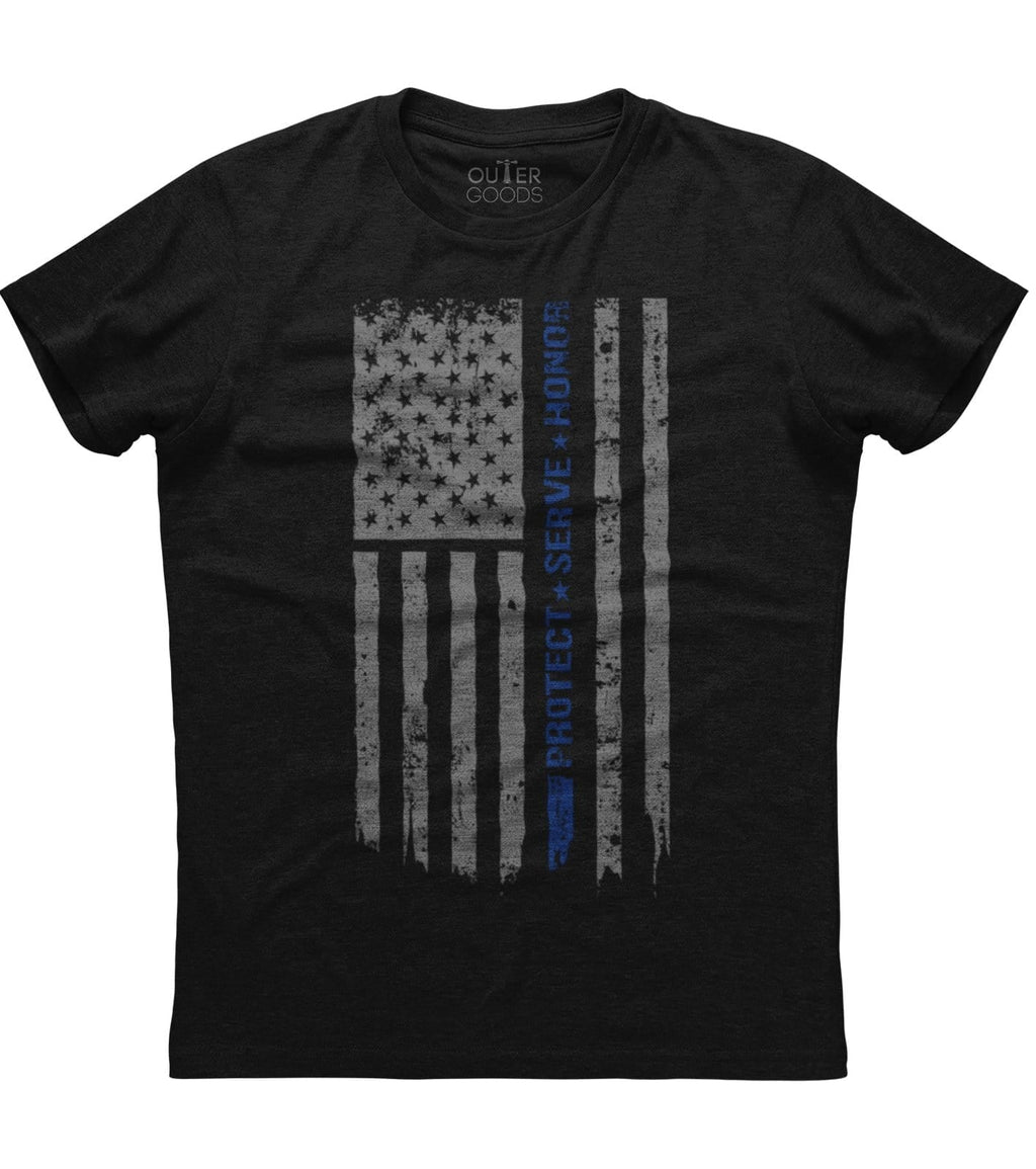 Back The Blue Protect Serve Honor T-shirt (O) Hoodie, Sweatshirt | CoreVibeTees.com