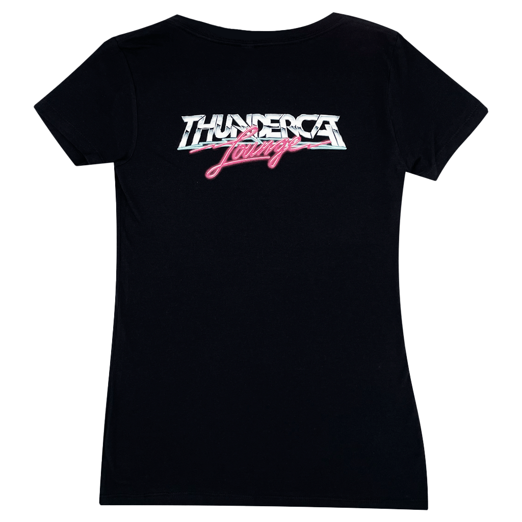 Thundercat Lounge X Chrome and Lightning Women's V-Neck T-Shirt Hoodie, Sweatshirt | CoreVibeTees.com (Image 1)