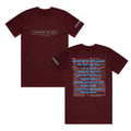 Ill At Ease T-Shirt (Burgundy) Hoodie, Sweatshirt | CoreVibeTees.com