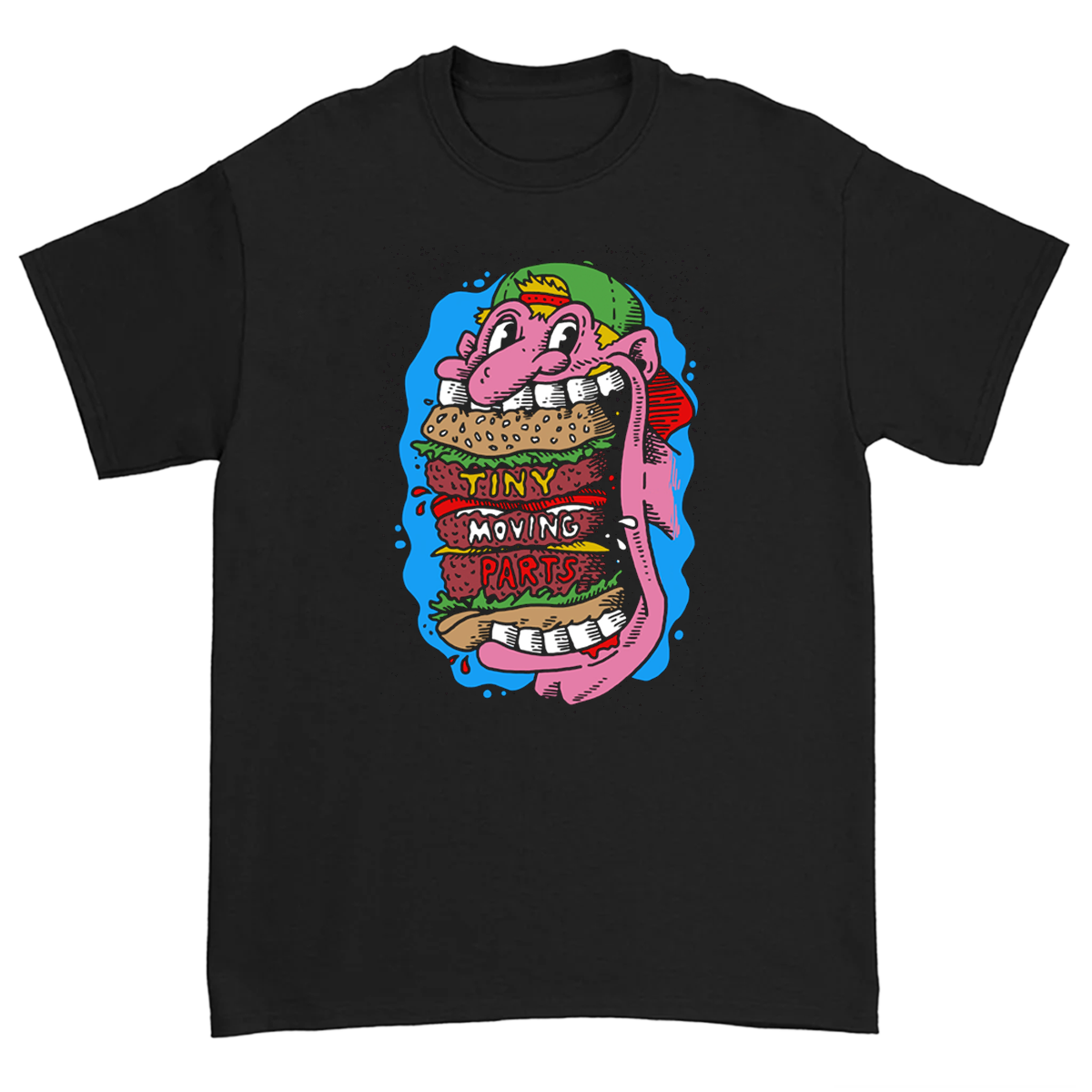 Burger Bites Tee (Black) Hoodie, Sweatshirt | CoreVibeTees.com (Image 1)