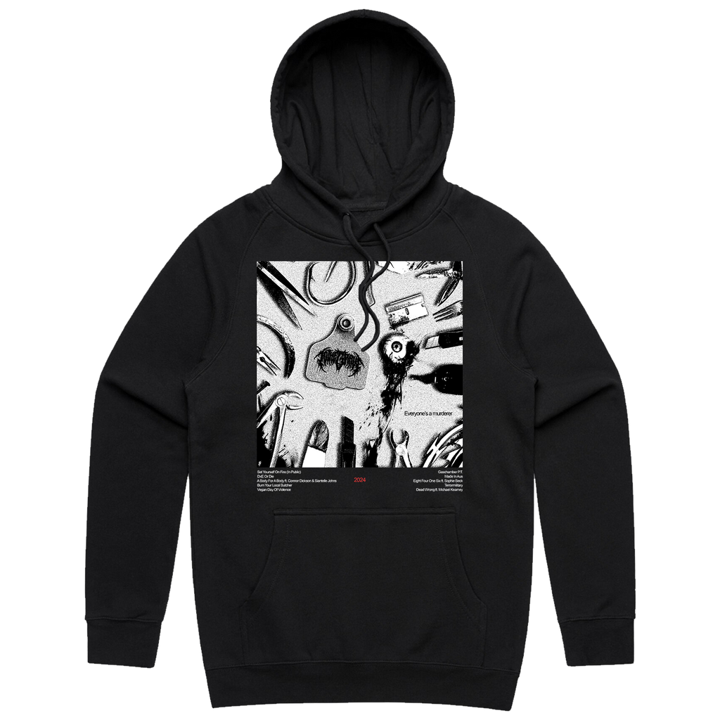 Everyone's A Murderer Hoodie (Black) T-Shirts, Sweatshirt | CoreVibeTees.com (Image 1)