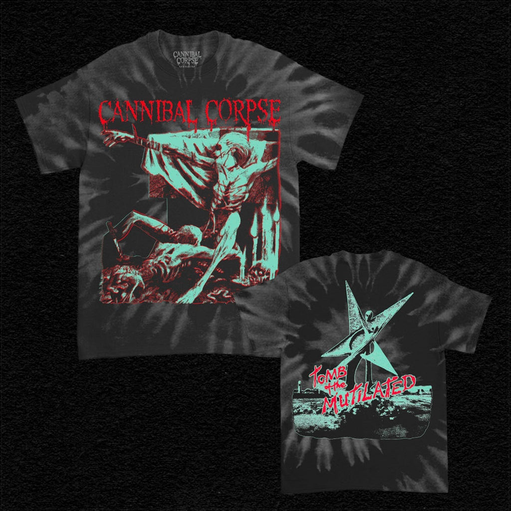 Tomb Of The Mutilated T-Shirt (Black/Grey Dye) Hoodie, Sweatshirt | CoreVibeTees.com (Image 1)