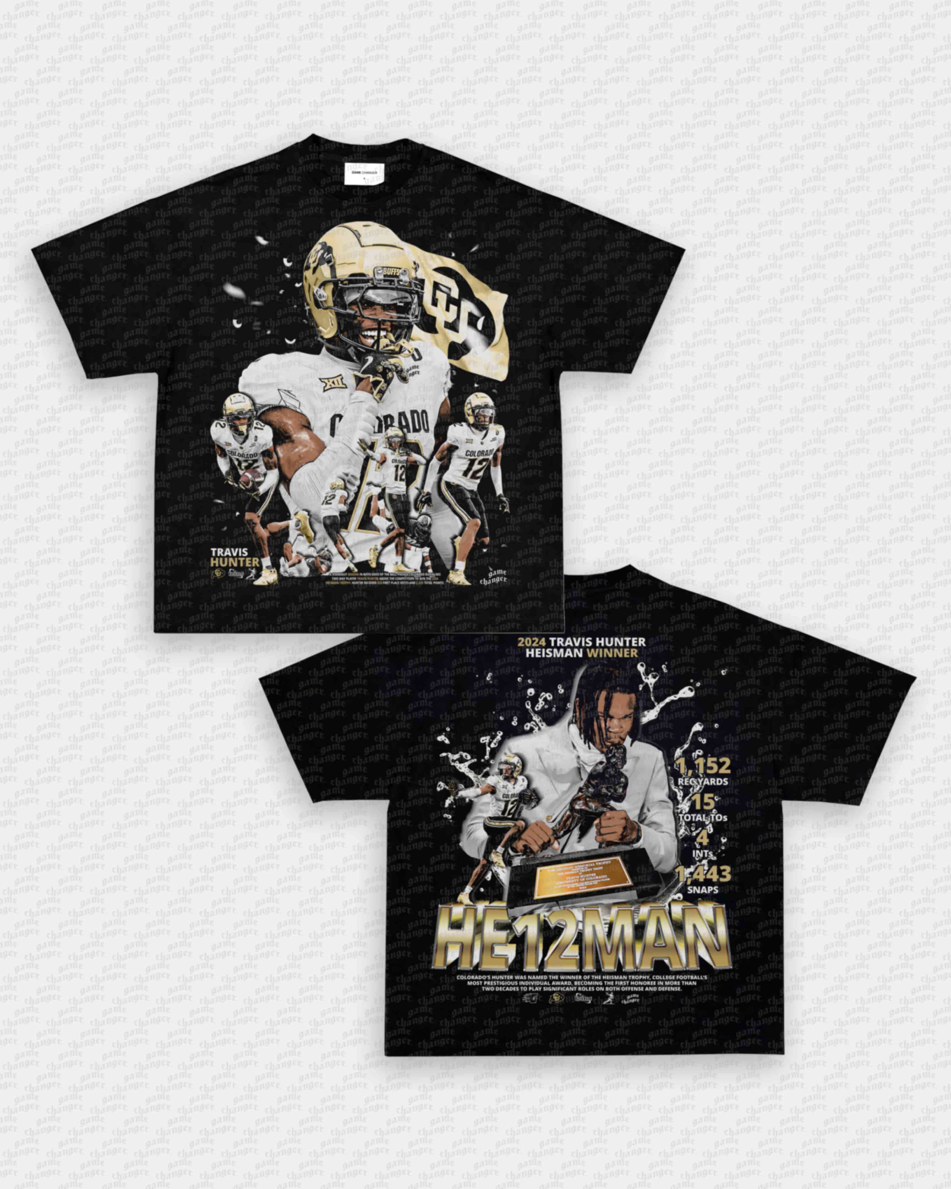 TRAVIS HUNTER - HEISMAN TEE - [DS] Hoodie, Sweatshirt | CoreVibeTees.com (Image 1)