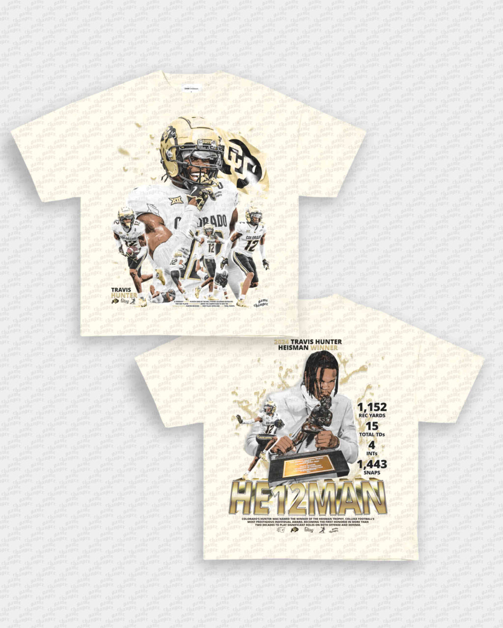 TRAVIS HUNTER - HEISMAN TEE - [DS] Hoodie, Sweatshirt | CoreVibeTees.com (Image 4)