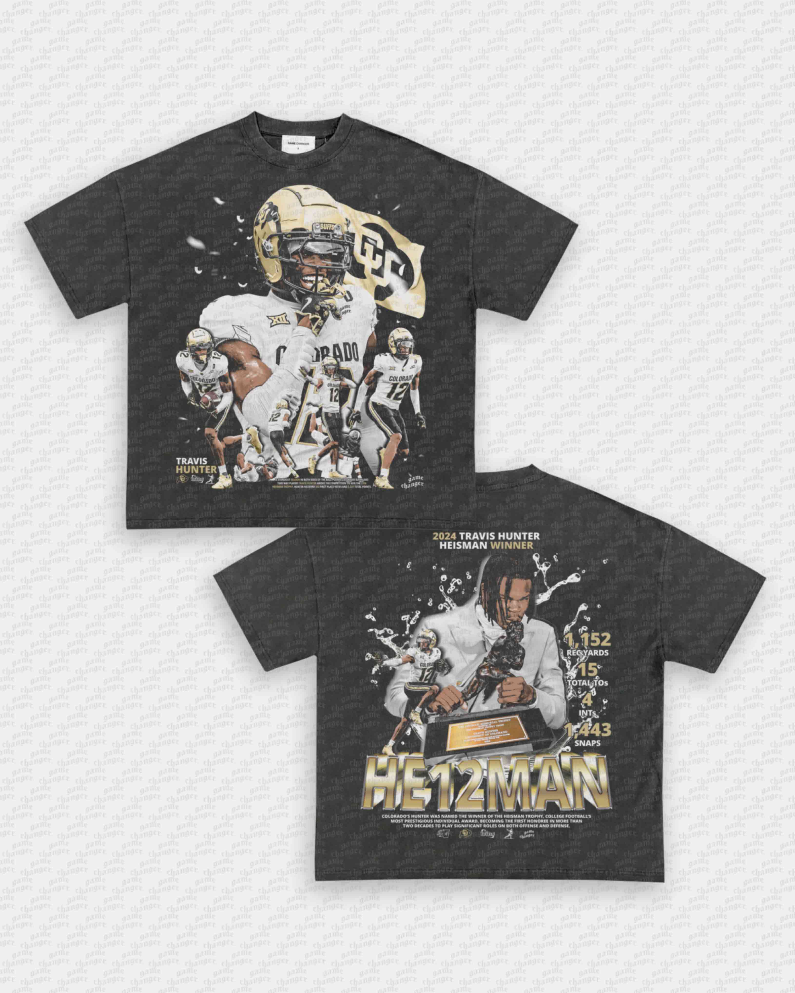 TRAVIS HUNTER - HEISMAN TEE - [DS] Hoodie, Sweatshirt | CoreVibeTees.com (Image 2)