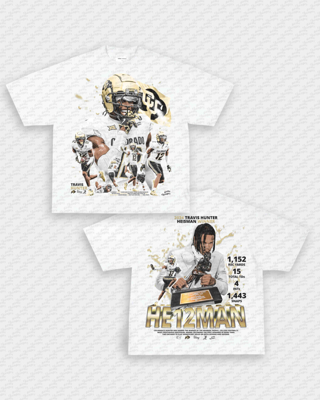 TRAVIS HUNTER - HEISMAN TEE - [DS] Hoodie, Sweatshirt | CoreVibeTees.com (Image 3)
