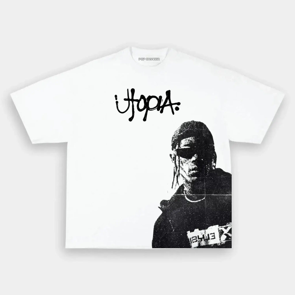 TRAVIS SCOTT 4.14 UTOPIA TEE Hoodie, Sweatshirt | CoreVibeTees.com (Image 1)